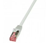 Patch cord S/FTP 6 lanko Cu LSZH šedá 7,5m 27AWG