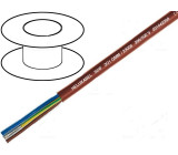 Kabel SiHF CU licna 7x1,5mm2 silikonový kaučuk hnědo-červená