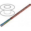 Kabel SiHF CU licna 5x0,75mm2 silikonový kaučuk -60÷180°C
