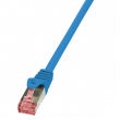 Patch cord S/FTP 6 lanko Cu LSZH modrá 1m 27AWG