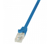 Patch cord U/UTP 6 lanko CCA PVC modrá 10m 24AWG