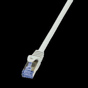 Patch cord S/FTP 6a lanko Cu LSZH šedá 1m 26AWG