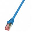 Patch cord S/FTP 6 lanko Cu LSZH modrá 1,5m 27AWG