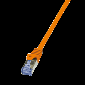 Patch cord S/FTP 6a licna Cu LSZH oranžová 20m