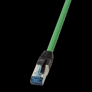 Patch cord S/FTP 6a licna Cu LSZH zelená 30m 26AWG IP20