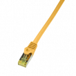 Patch cord S/FTP 6a licna Cu LSZH žlutá 10m 26AWG