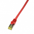 Patch cord S/FTP 6a lanko Cu LSZH červená 10m 26AWG