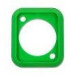 Těsnění zásuvky zelená Pouz: standard XLR 19x24mm
