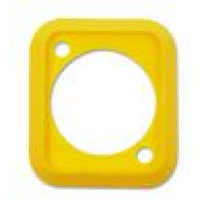 Těsnění zásuvky žlutá Pouz: standard XLR 19x24mm