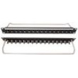 Patch panel BNC RACK 75Ω přišroubováním černá Závit: M3
