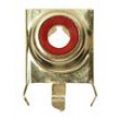 Zásuvka RCA zásuvka úhlové 90° THT Rozlišovač červená
