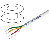 Kabel 4x0,22mm2 PVC FirestoP® bílá 150VAC