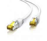 Patch cord S/FTP 6a lanko Cu LSZH bílá 10m 26AWG