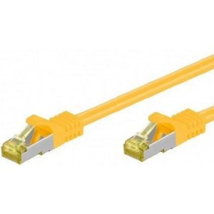 Patch cord S/FTP 6a lanko Cu LSZH žlutá 2m 26AWG