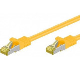 Patch cord S/FTP 6a lanko Cu LSZH žlutá 7,5m 26AWG