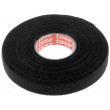 Textilní páska PET fleece 15mm L:15m černá