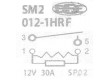 relé spínací 12V 30A malé 