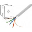Kabel F/UTP 5e drát CCA 4x2x0,5mm PVC šedá