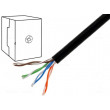 Kabel U/UTP 5e externí drát CCA 4x2x0,5mm PE černá