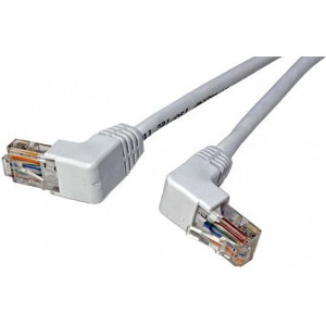 Patch cord F/UTP 5e lanko CCA PVC bílá 1m 26AWG tienený