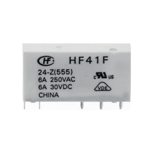 HF41F/24-ZS Relé: elektromagnetické SPDT Ucívky:24VDC 6A/250VAC 6A/30VDC