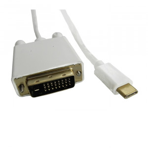 Adaptér USB 3.1 DVI-D (24+1) vidlice, USB C vidlice 2m