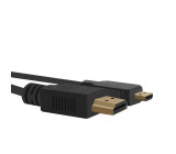 Kabel HDMI micro zástrčka, HDMI vidlice 1m černá
