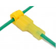 Procvakávací svorka s fastonem žlutá pro kabel 2.5-4mm