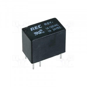 RSY-24 Relé elektromagnetické SPDT Ucívky:24VDC 0,5A/125VAC