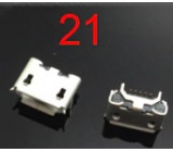 USB micro B konektor samice panelový 5PIN