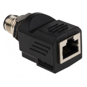 Adaptér 4 PIN Polarizace kód D-Ethernet přímý max5mm Kat:5e