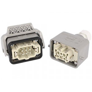 Konektor: HDC vidlice + zásuvka Han Kit PIN: 6 6+PE na kabel