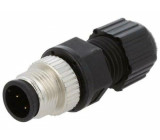 Konektor M12 vidlice PIN:4 přímý kód D-Ethernet na kabel