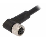 Kabel: pro snímače/automatizaci M8 PIN: 4 úhlový 5m zástrčka