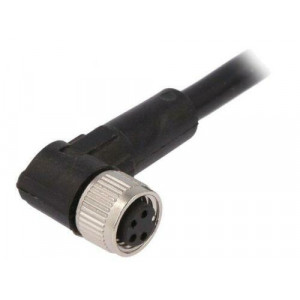 Připojovací kabel M8 PIN: 4 úhlový 5m zástrčka 60VAC 4A 60VDC