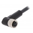 Kabel: pro snímače/automatizaci M8 PIN: 4 úhlový 5m zástrčka