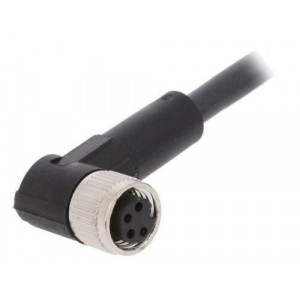 Připojovací kabel M8 PIN: 4 úhlový 5m zástrčka 60VAC 4A 60VDC
