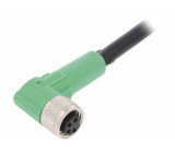 Připojovací kabel M8 PIN: 4 úhlový 5m zástrčka 30VAC 4A 30VDC