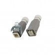 Konektor: HDC vidlice + zásuvka Han Kit PIN: 4 3+PE na kabel