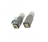 Konektor: HDC vidlice + zásuvka Han Kit PIN: 4 3+PE na kabel