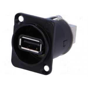 Adaptér USB A zásuvka-zepředu, USB B zásuvka-zezadu V: USB 2.0