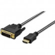 Kabel HDMI 2.0,dual link DVI-D (24+1) vidlice, HDMI vidlice