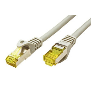 Patch cord S/FTP 6a lanko Cu LSZH šedá 0,25m 26AWG