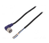 Kabel: pro snímače/automatizaci M12 PIN: 4 úhlový 2m zástrčka