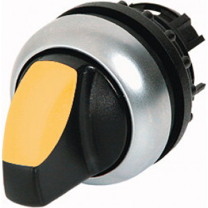 Přepínač: otočný 2 polohy 22mm žlutá Podsv: M22-FLED,M22-LED