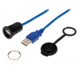 Kabel-adaptér USB A zásuvka, USB A vidlice 1310 se záslepkou