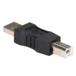 Adaptér USB 2.0 USB A vidlice,USB B vidlice niklovaný černá