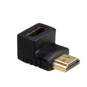 Adaptér HDMI 1.4 HDMI zásuvka 90°,HDMI vidlice Barva: černá