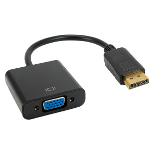 Adaptér D-Sub 15pin HD zásuvka,DisplayPort vidlice 0,15m