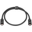 Kabel USB 3.1 USB C vidlice,z obou stran niklovaný 0,5m 100W
